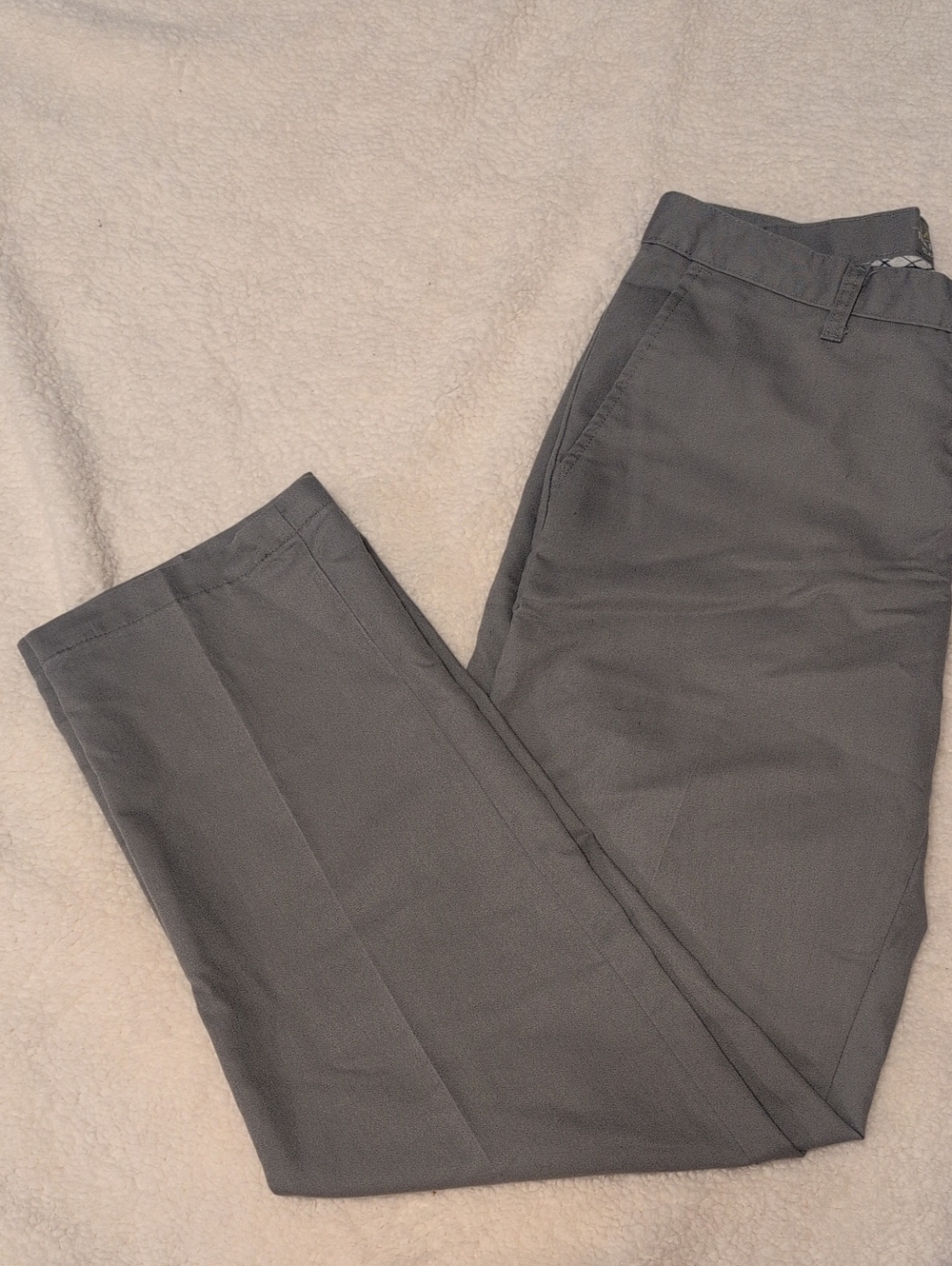 Lee Total Freedom Men's 30x32 Charcoal Gray Dress Pants - Relaxed Fit